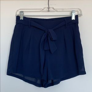 Navy Blue Dress Shorts